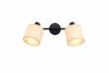 Lampa sufitowa plafon pleciona kolor naturalny podwójna owalna boho rystykalna industrialna minimalistyczna nad stół do salonu sypialni AIMEE R81852036 Rl